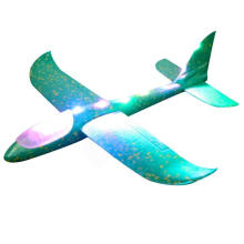 2019 Hot Sale 35-48CM Hand Throw Glider Light Flying Glider Plane Foam Airplane Model LED Flash Games Toys For Children